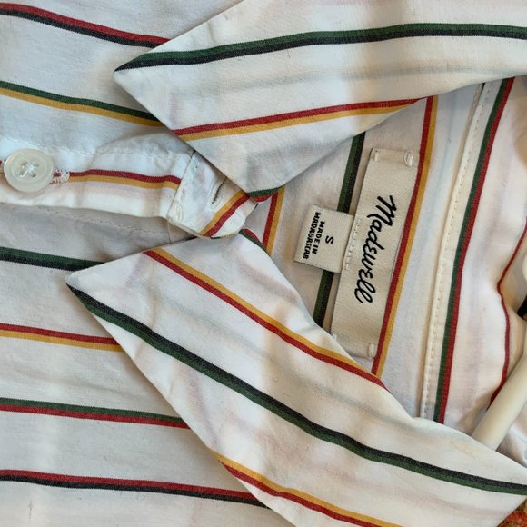 💐HP 💐 Madewell Central Sadie Multi-stripe Shirt - Perfect Condition - Picture 5 of 9